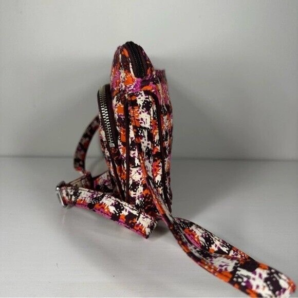 Vera Bradley Houndstooth Tweed Little Hipster Crossbody Medium Organizer Bag - Picture 4 of 13